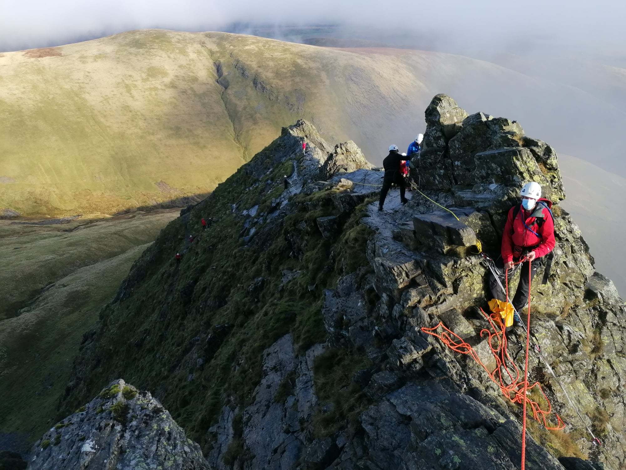 Keswick Mountain Rescue Team Called When Teenagers And Dog Became Stuck On Sharp Edge Blencathra Times And Star